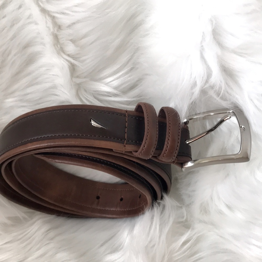 ♦️Brown and Tan | Nautica Men's Belt | Leather Overlay  | Sz XL 42-44